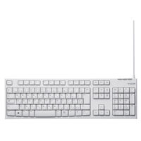 エレコム メンブレン式キーボード/108キー/USB/1000万回高耐久/ホ TK-FCM064WH/RS 1個
