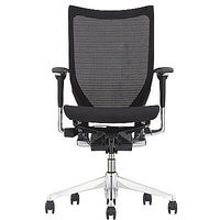 【無料引取付き】CP85AR FDH1|オカムラ バロン ハイバック ポリッシュフレーム メッシュ座 アジャスト肘付 ブラック 1脚（直送品）