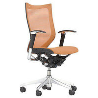 【無料引取付き】CP85AR FDH8|オカムラ エルゴノミックメッシュチェア バロン オフィスチェア 肘付 オレンジ 1脚（直送品）