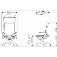 【無料引取付き】CP85AR FDH9|オカムラ エルゴノミックメッシュチェア バロン オフィスチェア 肘付 レッド 1脚（直送品）