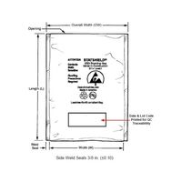 DESCO JAPAN 静電気拡散性ESDバッグ 305mm×406mm 13500 1箱(100枚) 62-1630-68（直送品）