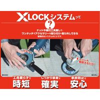 グローバルソー 研磨ディスク ガチフラX XーLOCKシステム専用 外径125mm 粒度60 GGWーXZー125ー60 1セット(5枚)（直送品）
