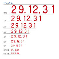 シャチハタ 回転ゴム印 欧文日付 5号 NFD-5G（わけあり品）