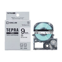 テプラ TEPRA PROテープ スタンダード 幅9mm 白ラベル(黒文字) SS9K 1個 キングジム（わけあり品）