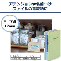 ネームランド テープ スタンダード 幅12mm 白ラベル(黒文字) XR-12WE 1個 カシオ（わけあり品）