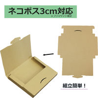 ロジマート ダンボール ネコポス3cm (フリマ用)　ゆうパケット フリマアプリ 梱包 NO877 100枚 310040（直送品）