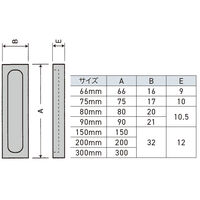 川喜金物 天然木 弁慶戸引手 150mm ナラ 50個入 木製 引戸 襖 障子 建具 DIY 1100100060477 1箱(50個)（直送品）