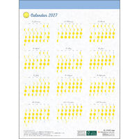 グリーティングライフ 【2027年版】壁掛カレンダー 360×260 月の満ち欠け 新暦&旧暦 日曜始 C-1747-mp 1冊