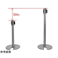 大和産業 自動ロック付きベルトパーテーション ロータイプ ベルト色:赤 BLTNL-RD 1本 65-5689-54（直送品）