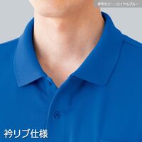 春夏作業服 ドライメッシュ ポリエステル100% 半袖ポロシャツ PS32 上 ライトブルー Mサイズ 3120146204 1点（直送品）