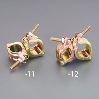 エスコ φ42.7/φ48.6mmxφ60.5mm サポートクランプ(自在 EA948TE-12 1セット(5個)（直送品）