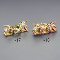 エスコ φ48.6mm 三連クランプ(直交) EA948TE-17 1セット(5個)（直送品）