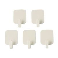 エスコ 0.5kg フック(粘着付/5個) EA638LA-3A 1セット(100個:5個×20パック)（直送品）