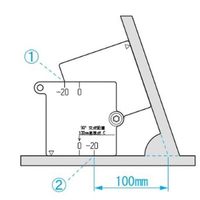 エスコ 溶接基準点ゲージ EA719K-91 1個（直送品）