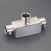 エスコ E19 [ステンレス製]ねじ無しユニバーサル(T形3方出) EA940CS-806 1個（直送品）