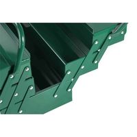 エスコ 430x200x200mm 両開工具箱(スチール製) EA683ZB-11 1個（直送品）