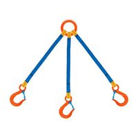 エスコ 4.5 tonx1.0m 金具付スリング(3本懸け) EA981FD-61 1本（直送品）