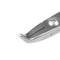 エスコ 126mm/60°精密プライヤー(ESD/半丸/ベント) EA537T-56 1丁（直送品）