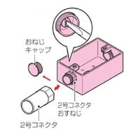 エスコ φ22mm 露出ボックス(VE管用/1方向)ベージュ EA940CS-175 1セット(10個)（直送品）