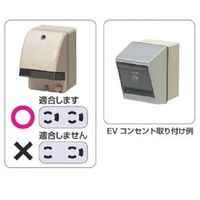 エスコ φ16mm露出ボックス(VE管用/1方出/防水コンセント用 EA940CS-177 1セット(15個)（直送品）