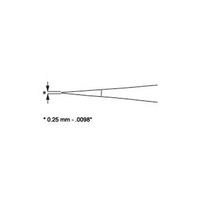 エスコ 0.25x120mm/ 3 精密用ピンセット(ステンレス製) EA595AK-162 1セット(10個)（直送品）