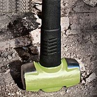 エスコ 6.4kg/610mm 大ハンマー(スチール芯入り) EA575B-47 1本（直送品）