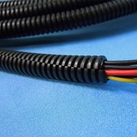 エスコ 5.2mmx10m コルゲートチューブ(黒) EA944BV-605 1セット(10袋)（直送品）