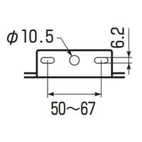 エスコ 125ー175mm H・C形鋼用ビームラックル EA440AF-252 1セット(10個)（直送品）