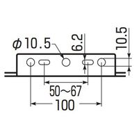 エスコ 175ー200mm H・C形鋼用ビームラックル EA440AF-253 1セット(10個)（直送品）