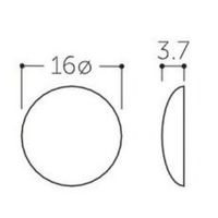 エスコ φ16x 3.7mm セットキャップ(うす茶/10個) EA951C-104 1セット(400個:10個×40袋)（直送品）