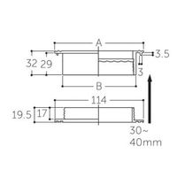 エスコ φ100mm あかり窓(純白) EA951L-11 1セット(10個)（直送品）