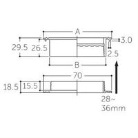 エスコ φ 53mm あかり窓(チーク) EA951L-16 1セット(10個)（直送品）