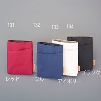 エスコ 110x145x 20mm マルチポーチ(アイボリー) EA927AG-133 1セット(5個)（直送品）