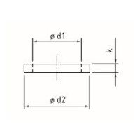 エスコ M20 平ワッシャー(ステンレス製/4枚) EA949HH-78 1セット(80枚:4枚×20袋)（直送品）