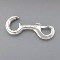 エスコ 166.3mm オープンアイスナップ(ステンレス製) EA638FR-11 1セット(2個)（直送品）