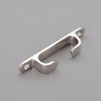 エスコ 123x23mm プレートフック(ステンレス製) EA638GF-6 1セット(2個)（直送品）