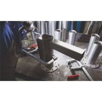 エスコ 0ー 300mm/120mm L型クランプ(グリップ付) EA526B-48 1個（直送品）