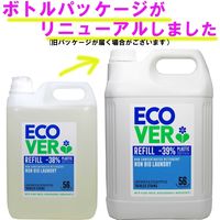 エコベール 洗濯洗剤 液体 ランドリーリキッド ラベンダー＆ユーカリの香り 詰め替え 大容量 業務用 5L 1箱（4個入） ECOVER