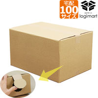 ロジマート ダンボール 100サイズ 420*300*240 30枚 開封穴有り 51z262an-30 1セット（直送品）