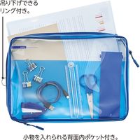 リヒトラブ クリヤーボックスケース A4 インディゴブルー F8201-11 1個