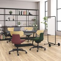 【組立設置込】コクヨ イングライフ 肘無 背合板 5本脚 ウレタンキャスター ディープグリーン×ミディアムアッシュ 1脚（直送品）