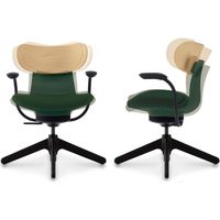 【組立設置込】コクヨ イングライフ 固定肘 背クッション 4本脚 背座ツートン Dグリーン×Mグレージュ 1脚（直送品）