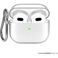 PGA AirPods 第3世代用 抗菌ソフトケース クリア PG-AP3TP01CL 1個（直送品）