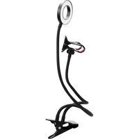 PGA LEDライト付き フレキシブルアームクリップ PG-FXASD02BK 1個