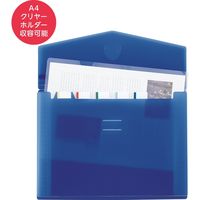 リヒトラブ スリムドキュメントファイル<soeru> A4 ヨコ型 5仕切り（6ポケット） サニーレッド A8700-3 1セット（5冊）