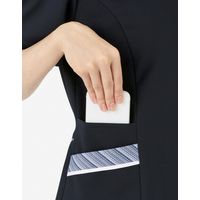 ボンマックス BONOFFICE オーバーブラウス ネイビー 11号 AJ0853-8-11（直送品）