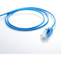 サンワサプライ カテゴリ6A極細LANケーブル（ブルー・0.5m） KB-SL6A-005BL 1個（直送品）