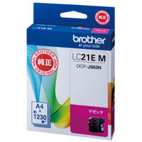 ブラザー（brother） 純正インク LC21EM マゼンタ（わけあり品）
