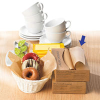 Bagcraft ワックスペーパー 未晒し 薄手 L 1箱（500枚入）（わけあり品）