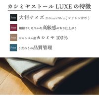 ソレイユ カシミヤリバーシブルチェック柄マフラー　パープル TX008982-52 1個（直送品）